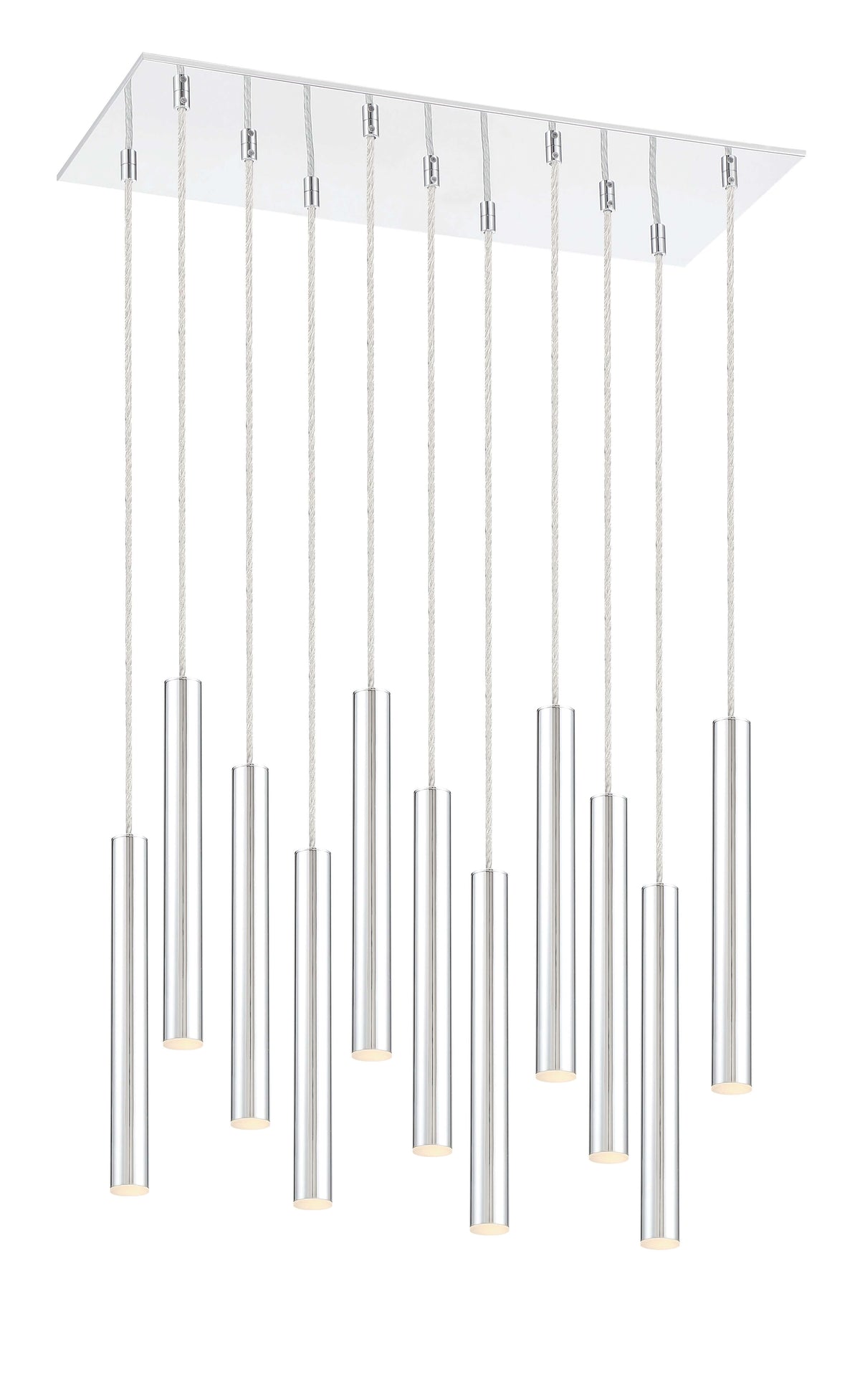 Forest LED 11 Light Chandelier Chrome