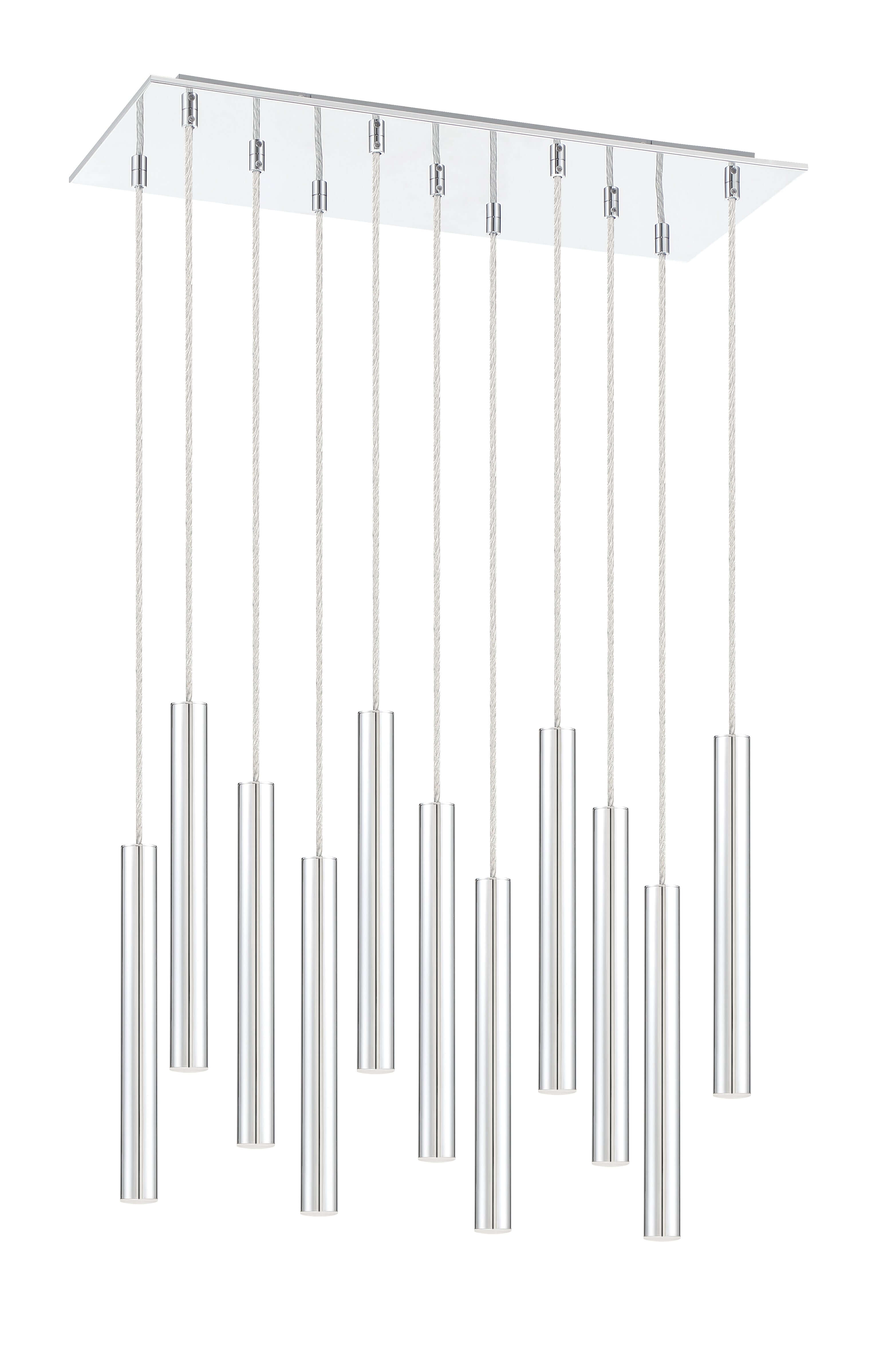 Forest LED 11 Light Chandelier Chrome