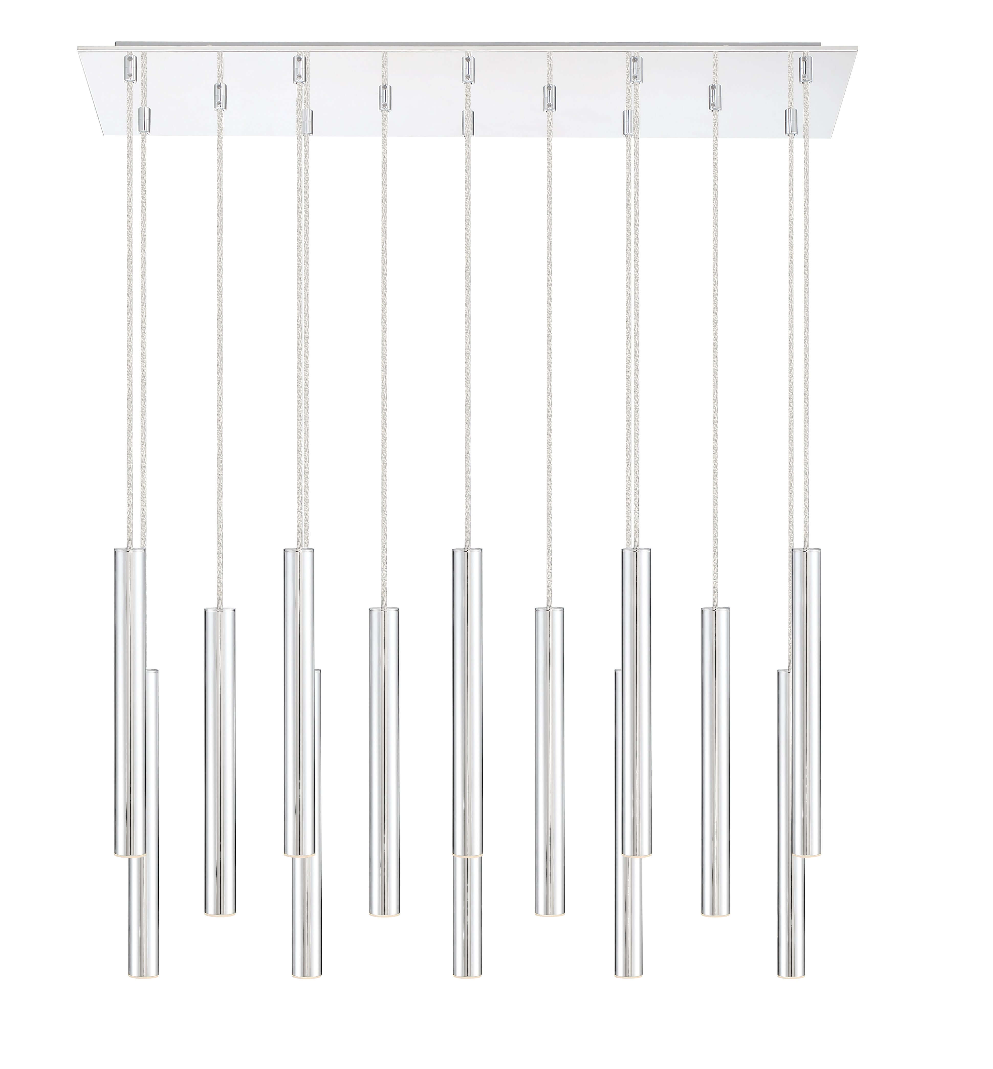 Forest LED 14 Light Chandelier Chrome