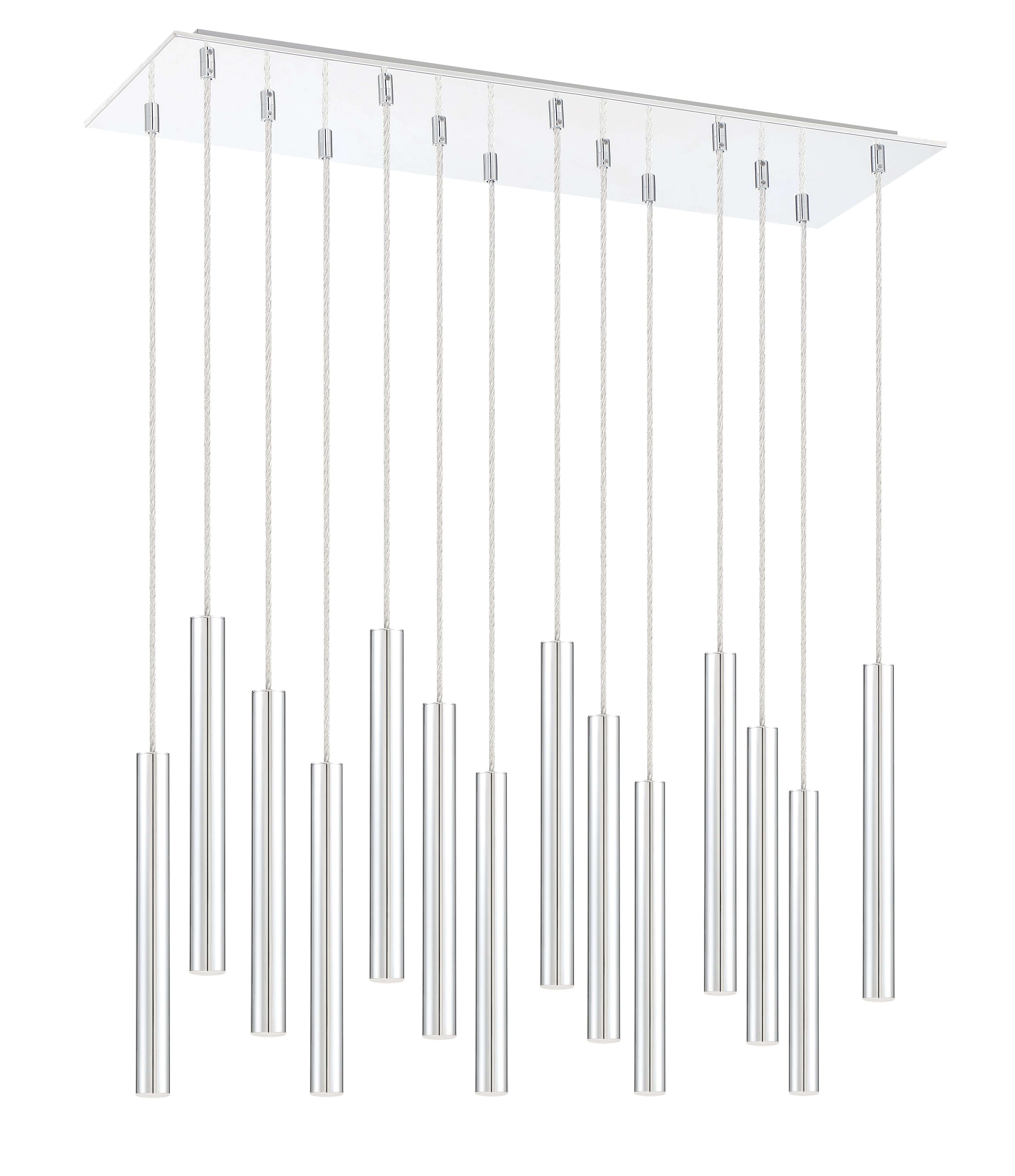 Forest LED 14 Light Chandelier Chrome