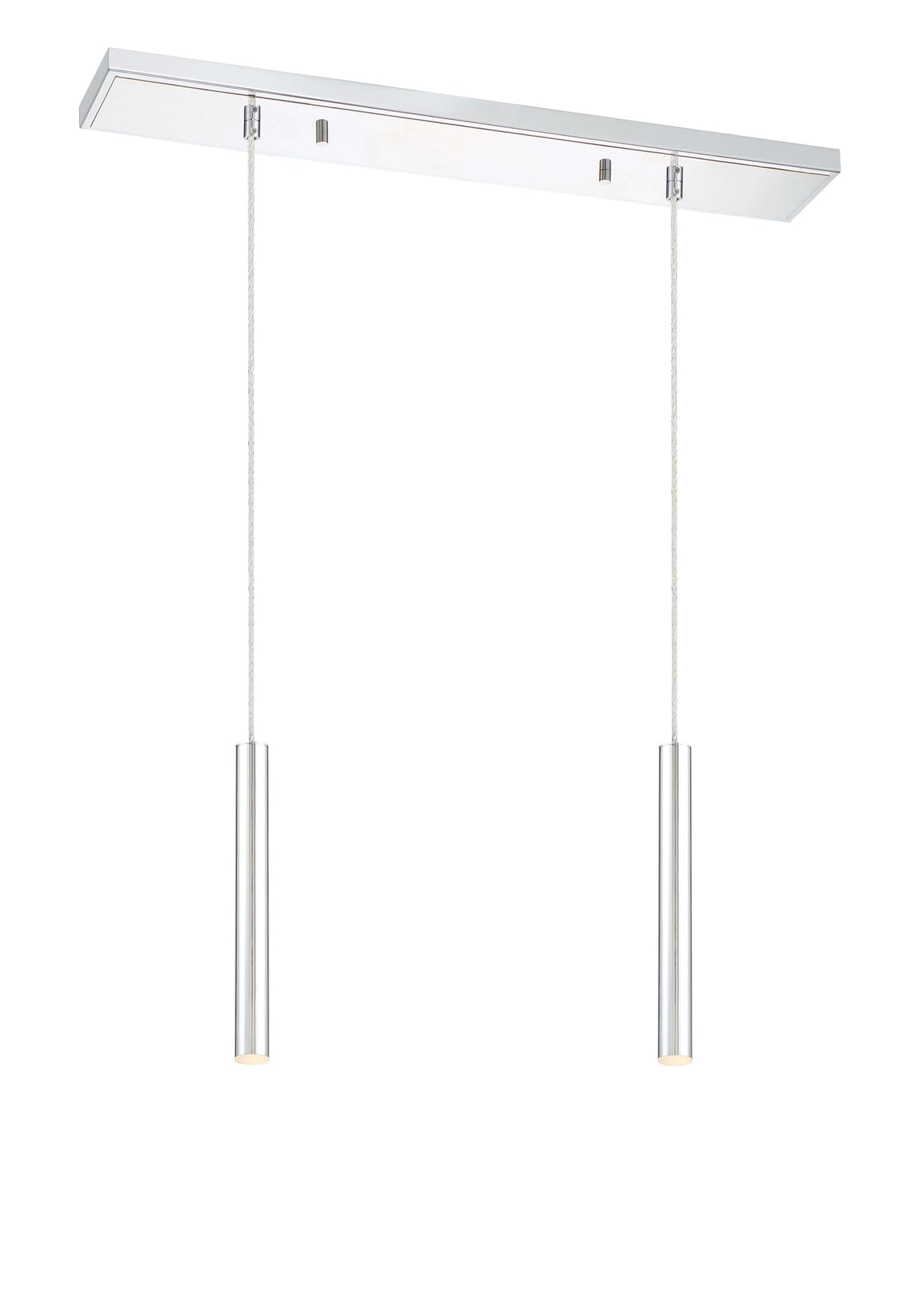 Forest LED 2 Light Linear Chandelier Chrome