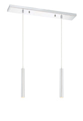 Forest LED 2 Light Linear Chandelier Chrome