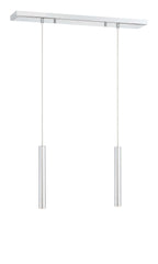 Forest LED 2 Light Linear Chandelier Chrome