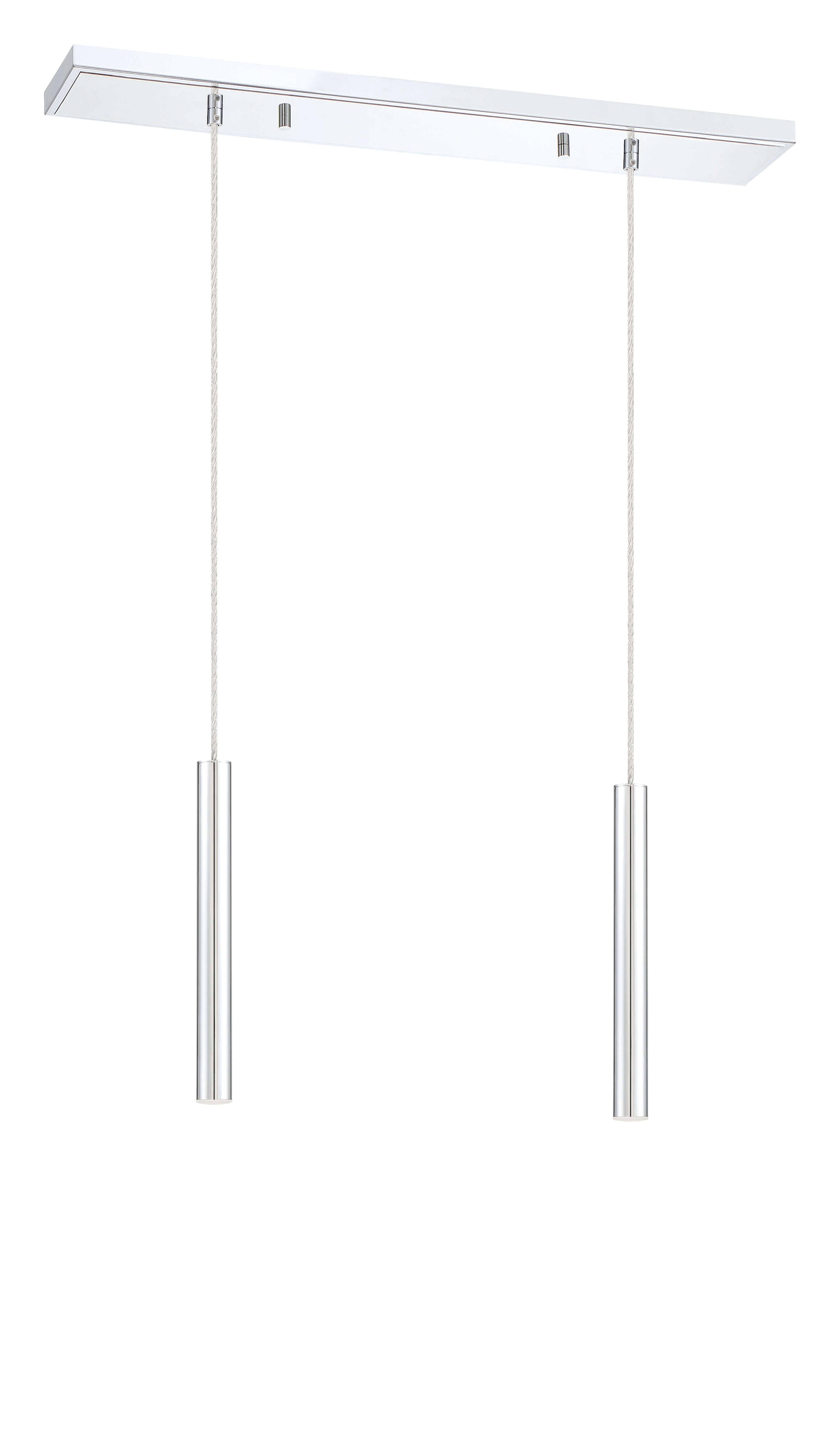 Forest LED 2 Light Linear Chandelier Chrome