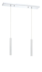 Forest LED 2 Light Linear Chandelier Chrome