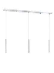 Forest LED 3 Light Linear Chandelier Chrome