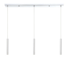 Forest LED 3 Light Linear Chandelier Chrome