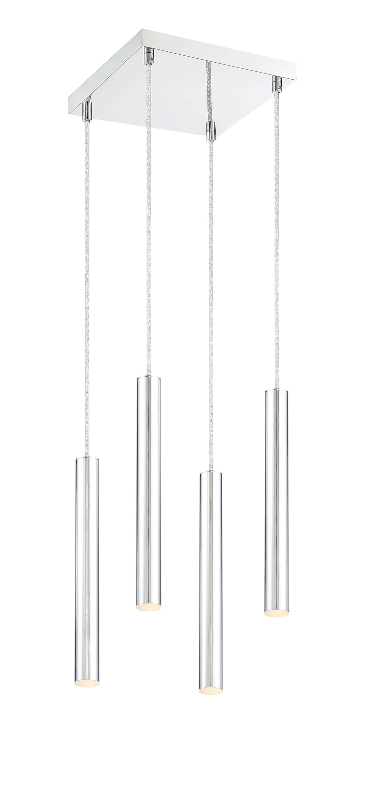 Forest LED 4 Light Chandelier Chrome