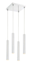 Forest LED 4 Light Chandelier Chrome