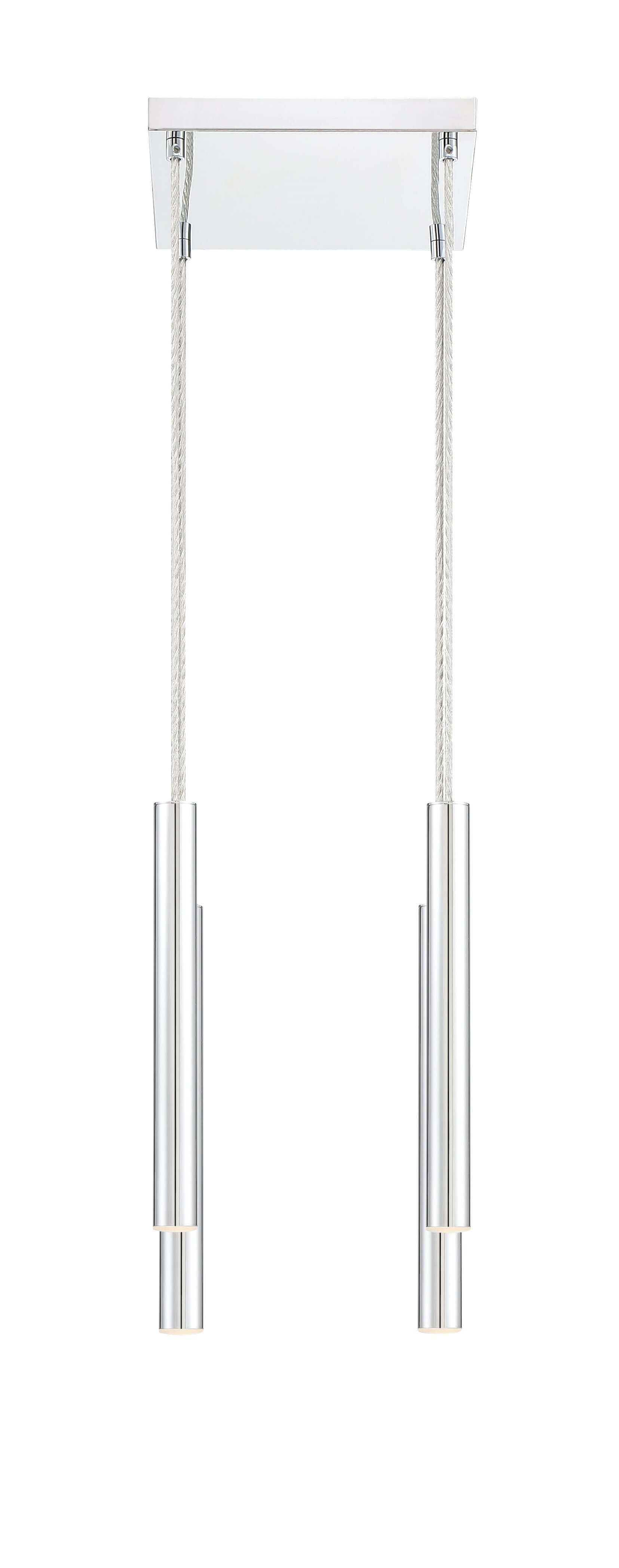Forest LED 4 Light Chandelier Chrome