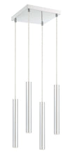 Forest LED 4 Light Chandelier Chrome