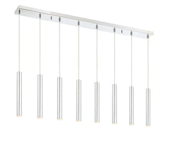 Forest LED 8 Light Linear Chandelier Chrome