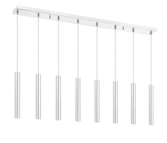 Forest LED 8 Light Linear Chandelier Chrome