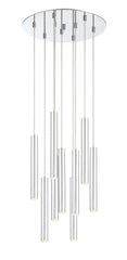 Forest LED 9 Light Chandelier Chrome