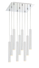Forest LED 9 Light Chandelier Chrome