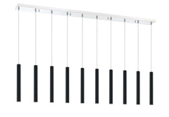 Forest LED 10 Light Linear Chandelier Chrome