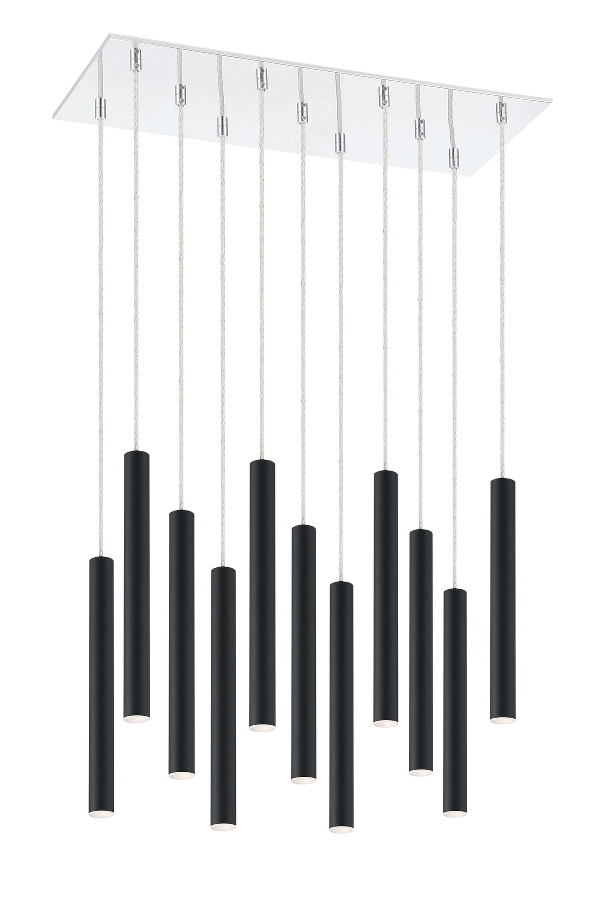 Forest LED 11 Light Chandelier Chrome