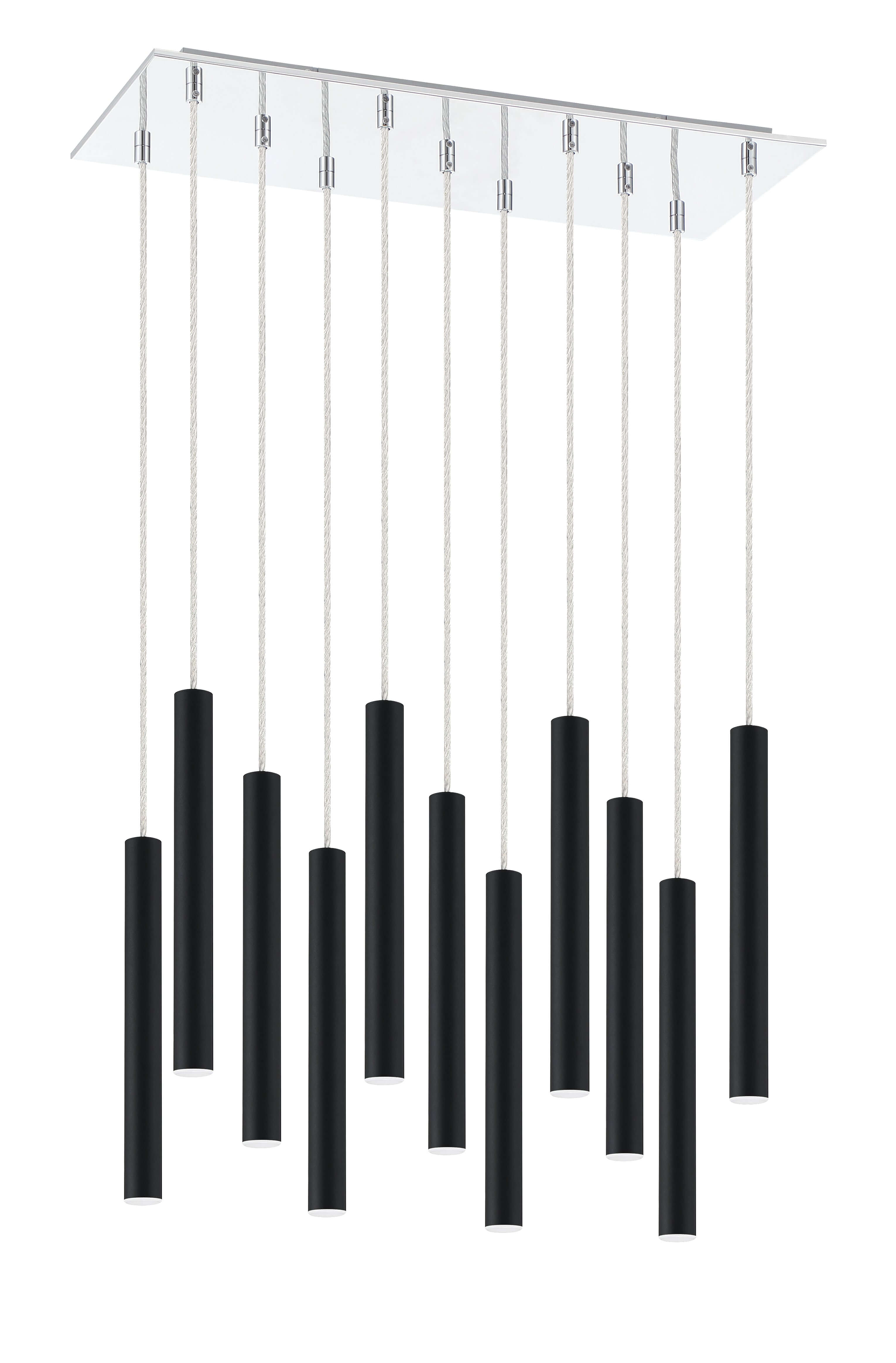 Forest LED 11 Light Chandelier Chrome