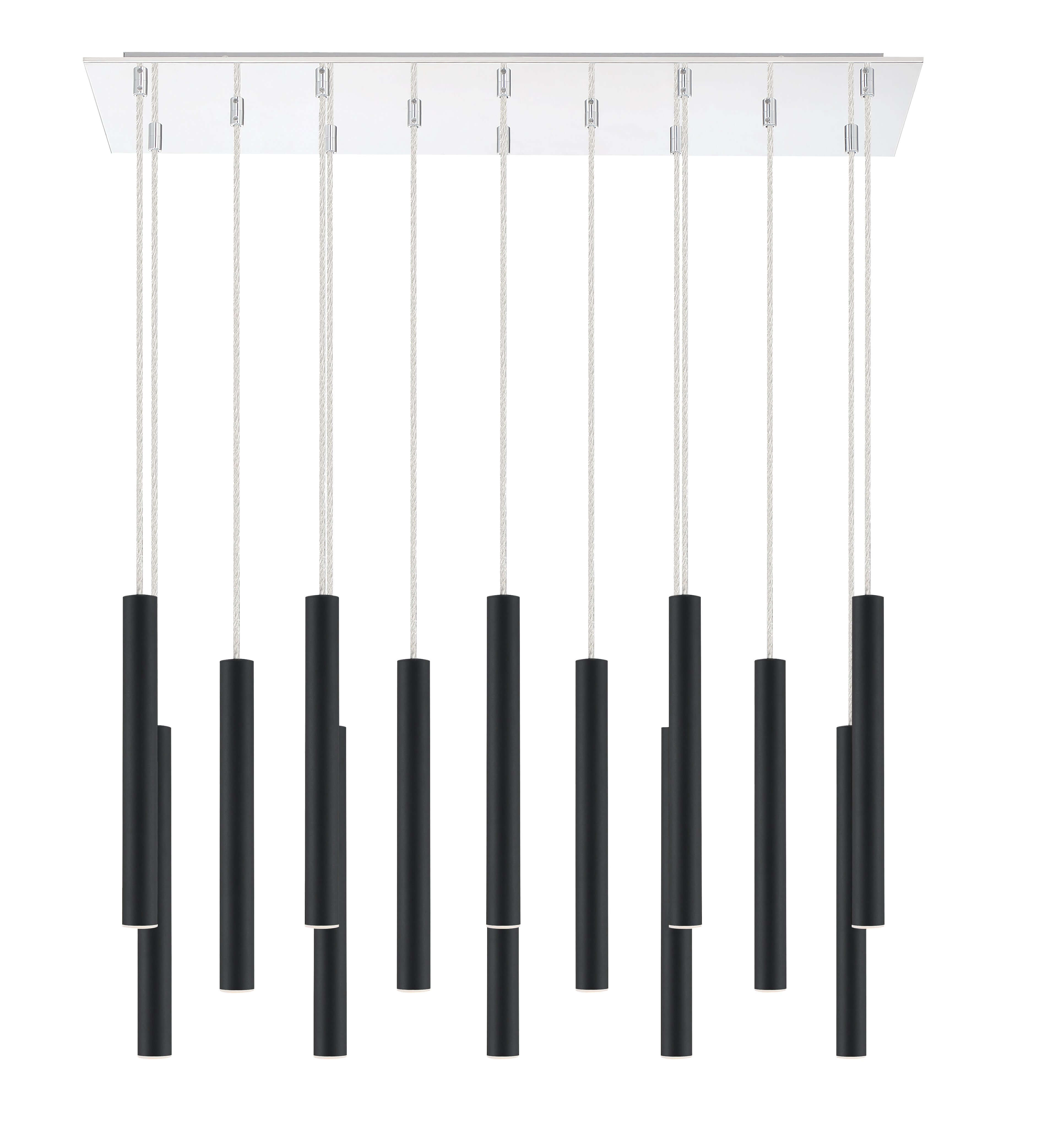 Forest LED 14 Light Chandelier Chrome