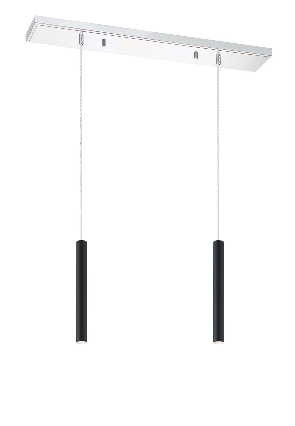 Forest LED 2 Light Linear Chandelier Chrome