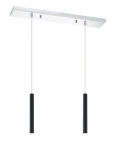 Forest LED 2 Light Linear Chandelier Chrome