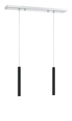 Forest LED 2 Light Linear Chandelier Chrome