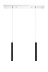 Forest LED 2 Light Linear Chandelier Chrome