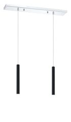 Forest LED 2 Light Linear Chandelier Chrome