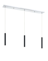 Forest LED 3 Light Linear Chandelier Chrome