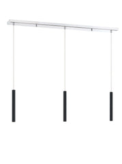 Forest LED 3 Light Linear Chandelier Chrome