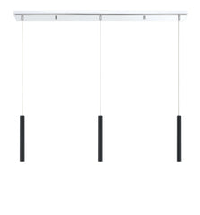 Forest LED 3 Light Linear Chandelier Chrome