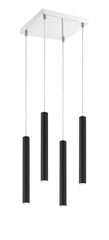 Forest LED 4 Light Chandelier Matte Black