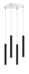 Forest LED 4 Light Chandelier Matte Black