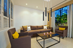 Forest LED 4 Light Chandelier Matte Black