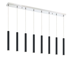 Forest LED 8 Light Linear Chandelier Chrome