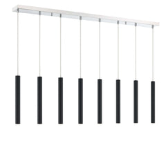 Forest LED 8 Light Linear Chandelier Chrome
