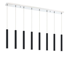 Forest LED 8 Light Linear Chandelier Chrome