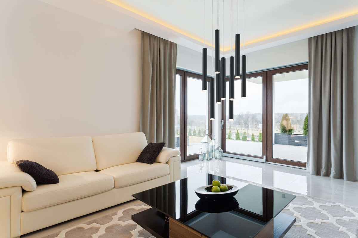 Forest LED 9 Light Chandelier Chrome