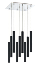 Forest LED 9 Light Chandelier Chrome