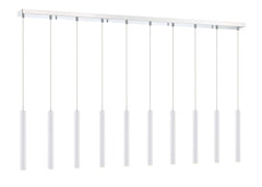 Forest LED 10 Light Linear Chandelier Chrome
