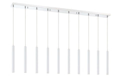 Forest LED 10 Light Linear Chandelier Chrome