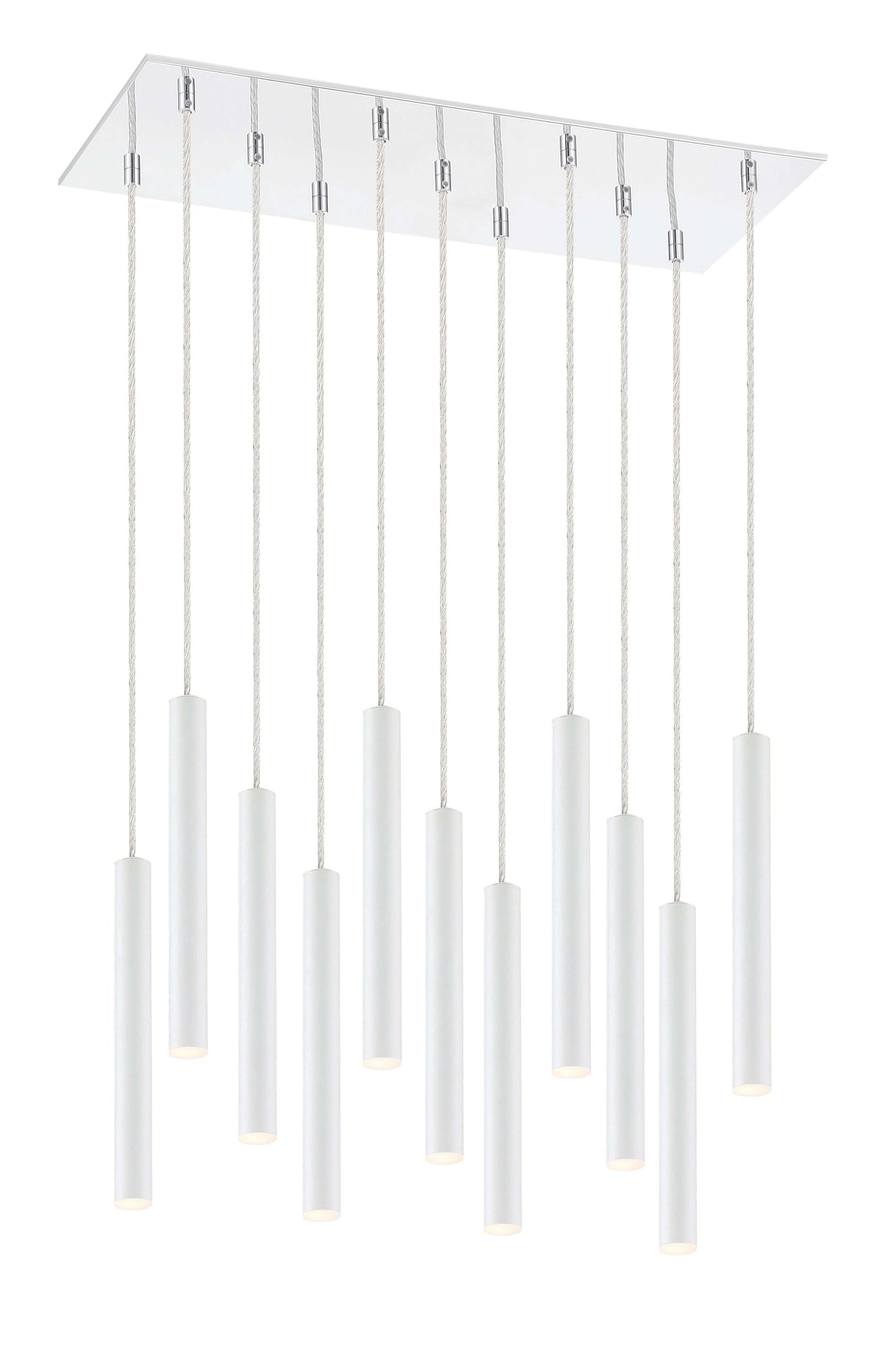 Forest LED 11 Light Chandelier Chrome