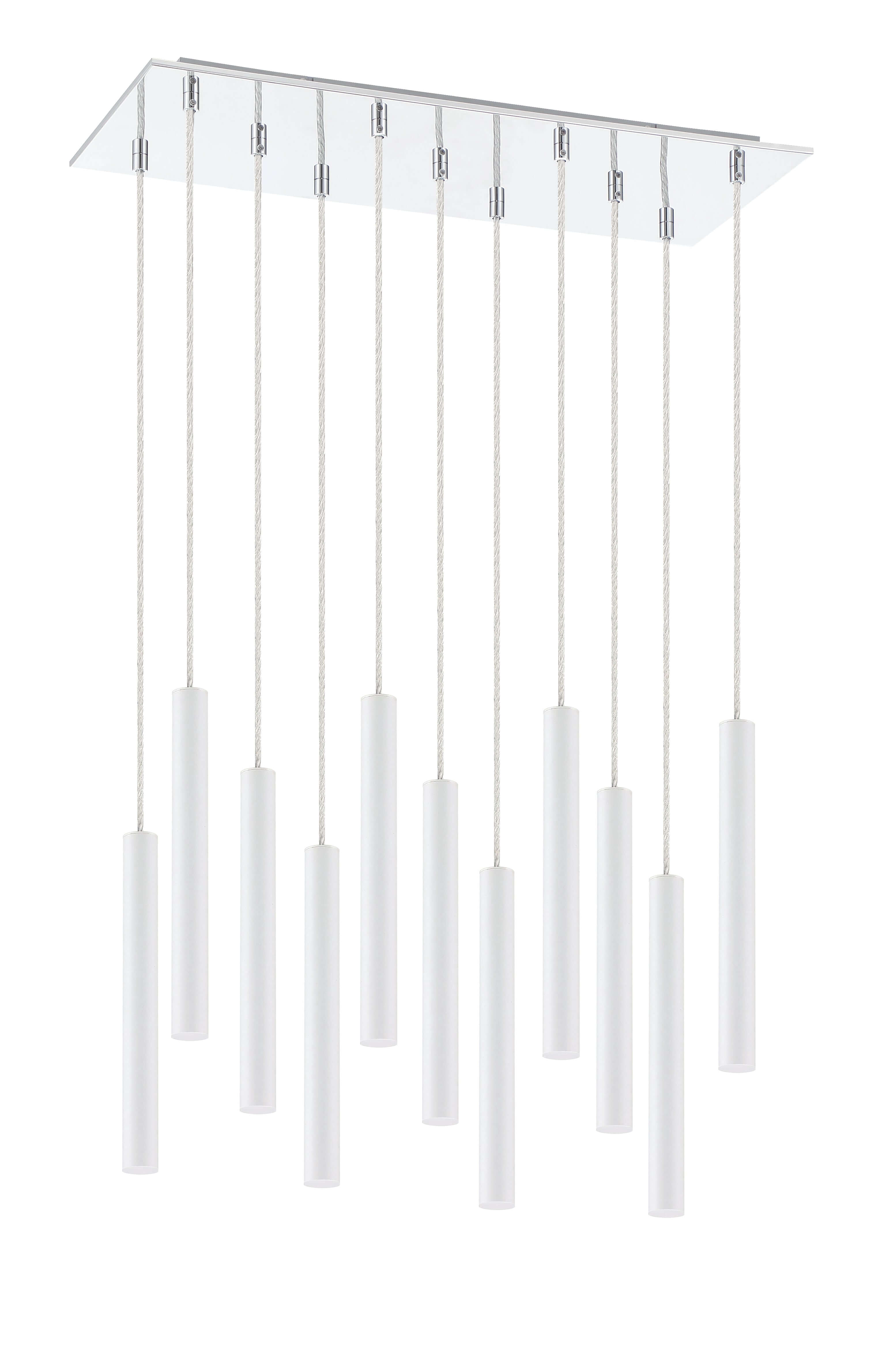 Forest LED 11 Light Chandelier Chrome