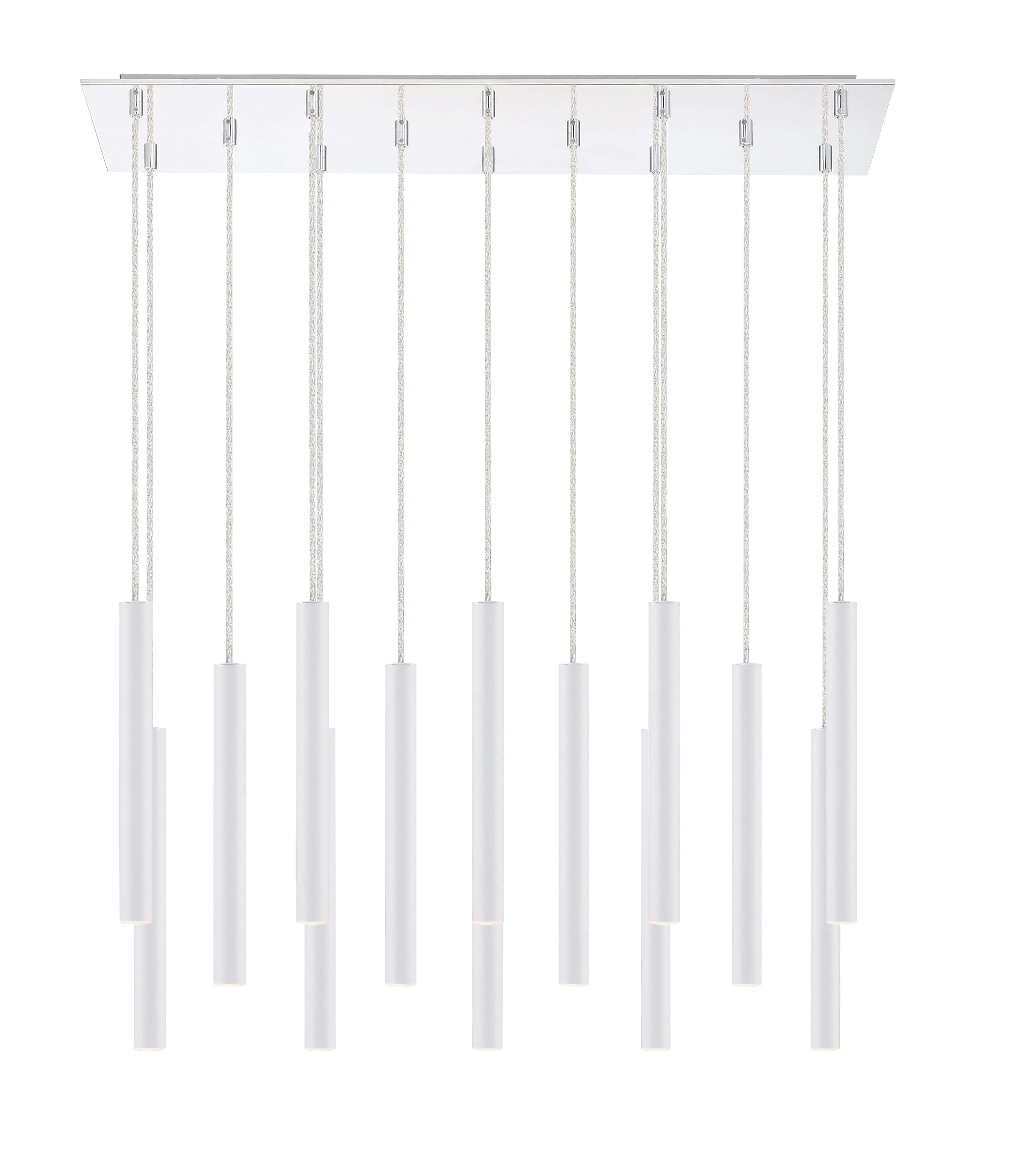 Forest LED 14 Light Chandelier Chrome