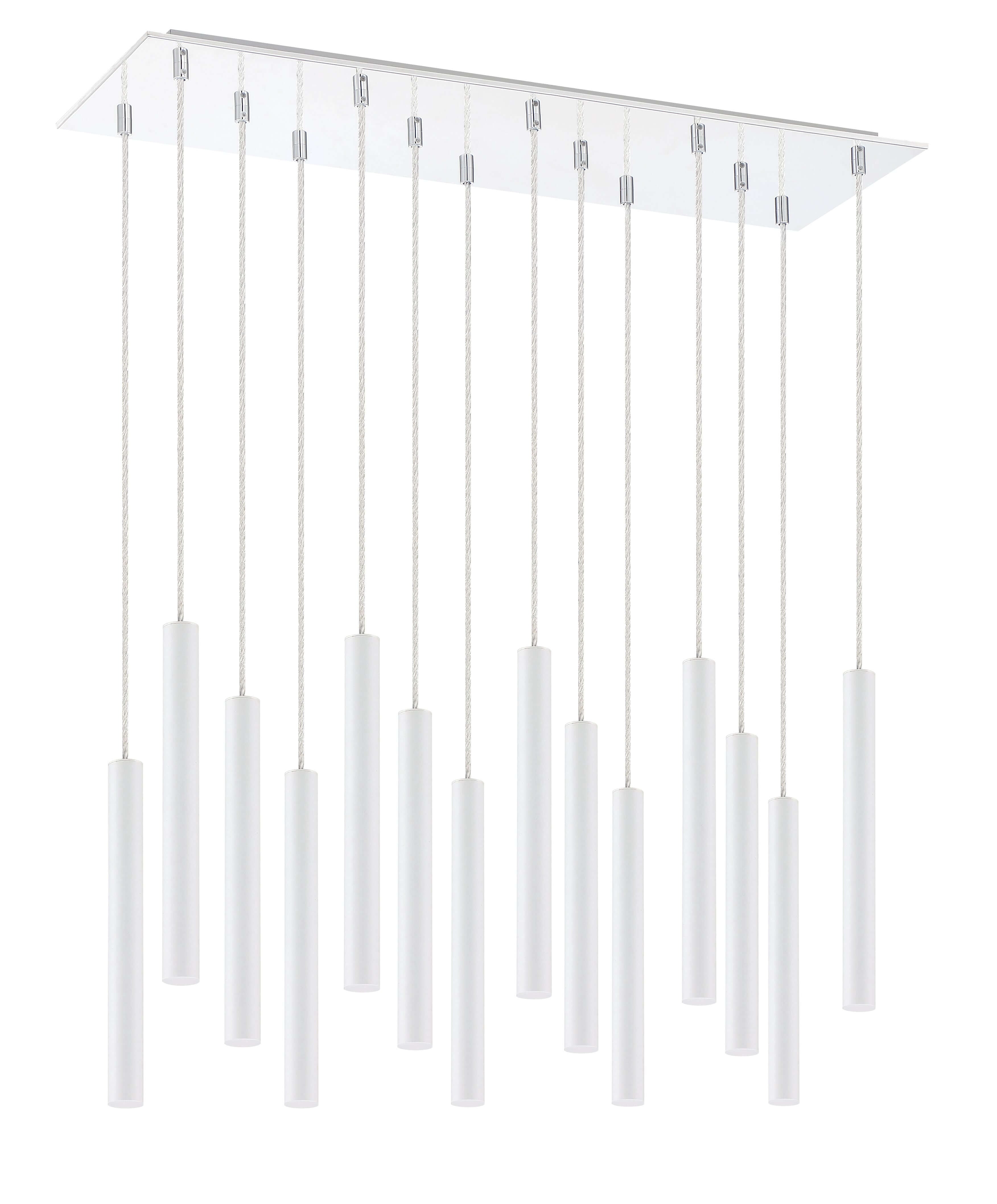 Forest LED 14 Light Chandelier Chrome