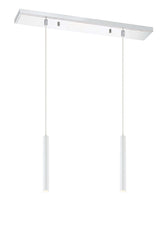 Forest LED 2 Light Linear Chandelier Chrome