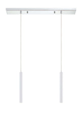 Forest LED 2 Light Linear Chandelier Chrome