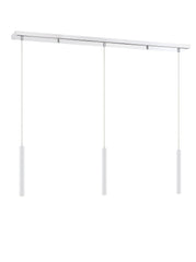 Forest LED 3 Light Linear Chandelier Chrome