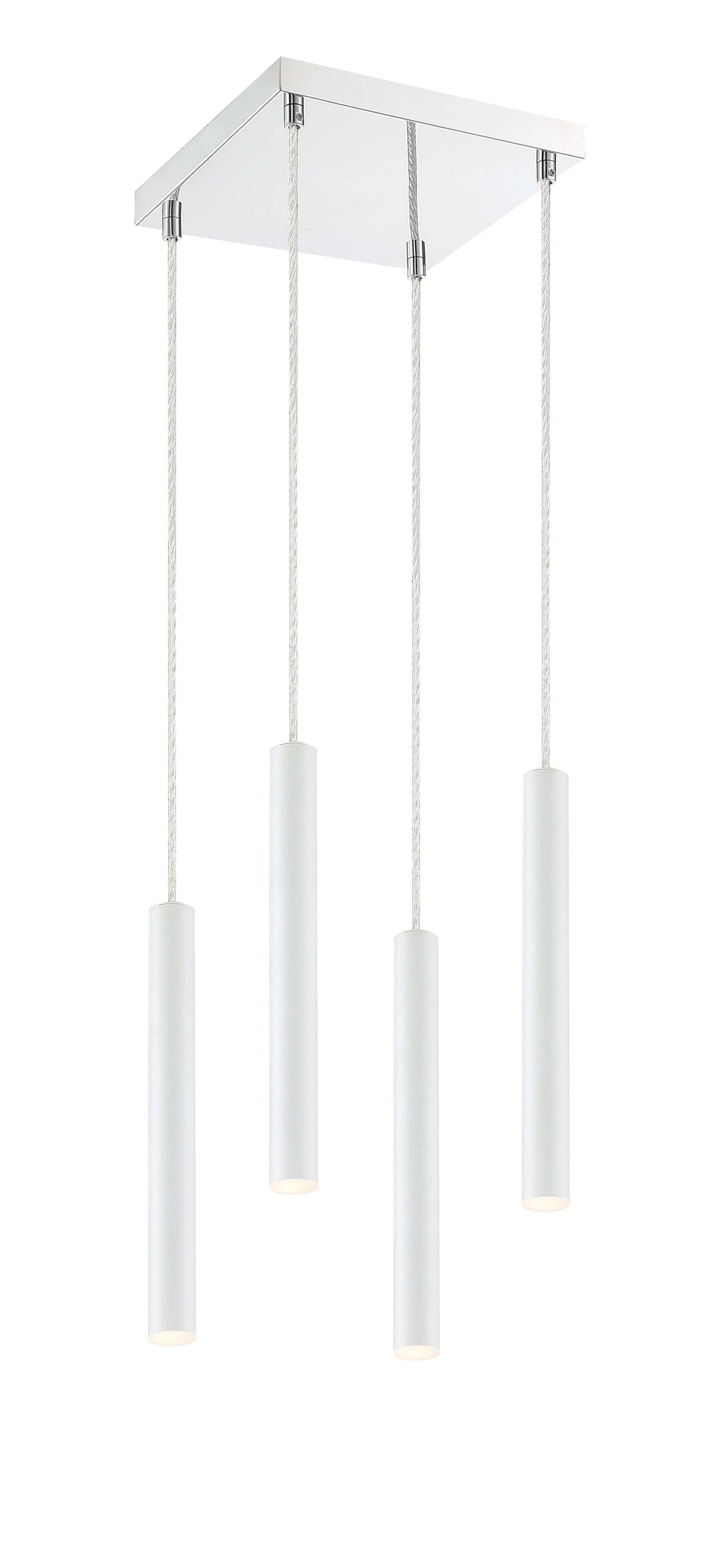 Forest LED 4 Light Chandelier Chrome