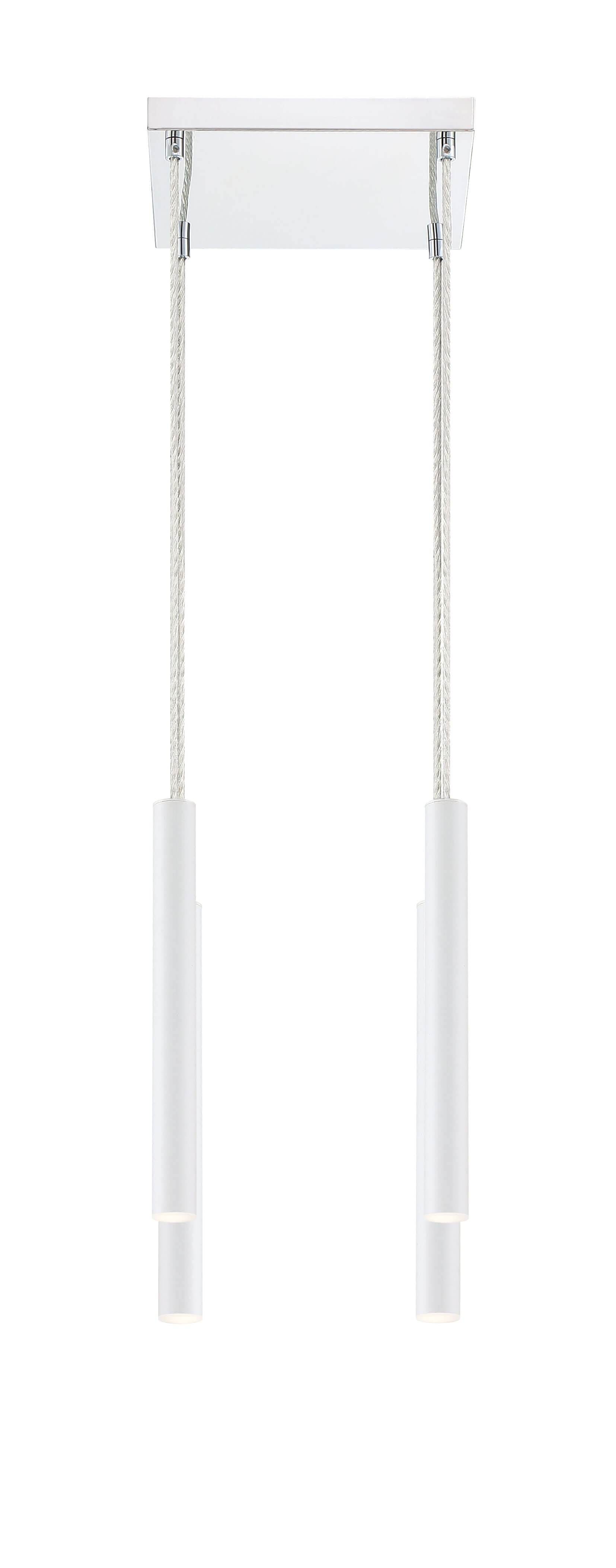 Forest LED 4 Light Chandelier Chrome